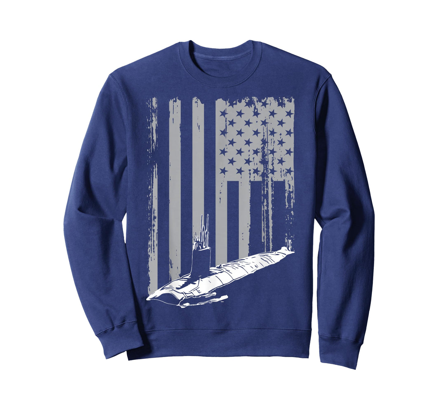 Submariner American Flag Patriotic Submarine Veteran Grandpa T-Shirt