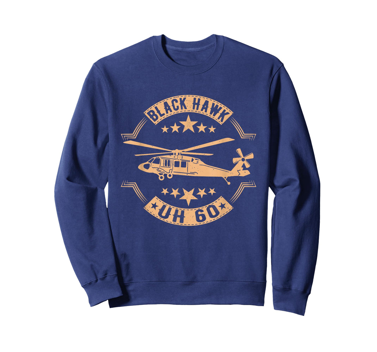 Patriotic USA Flag Military Helicopter UH-60 Black Hawk T-Shirt