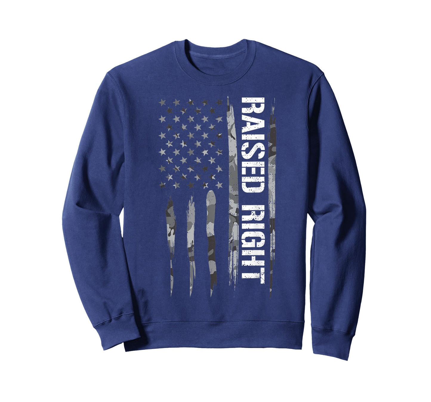 Patriotism Raised Right - American Flag T-Shirt for Women Kids Men