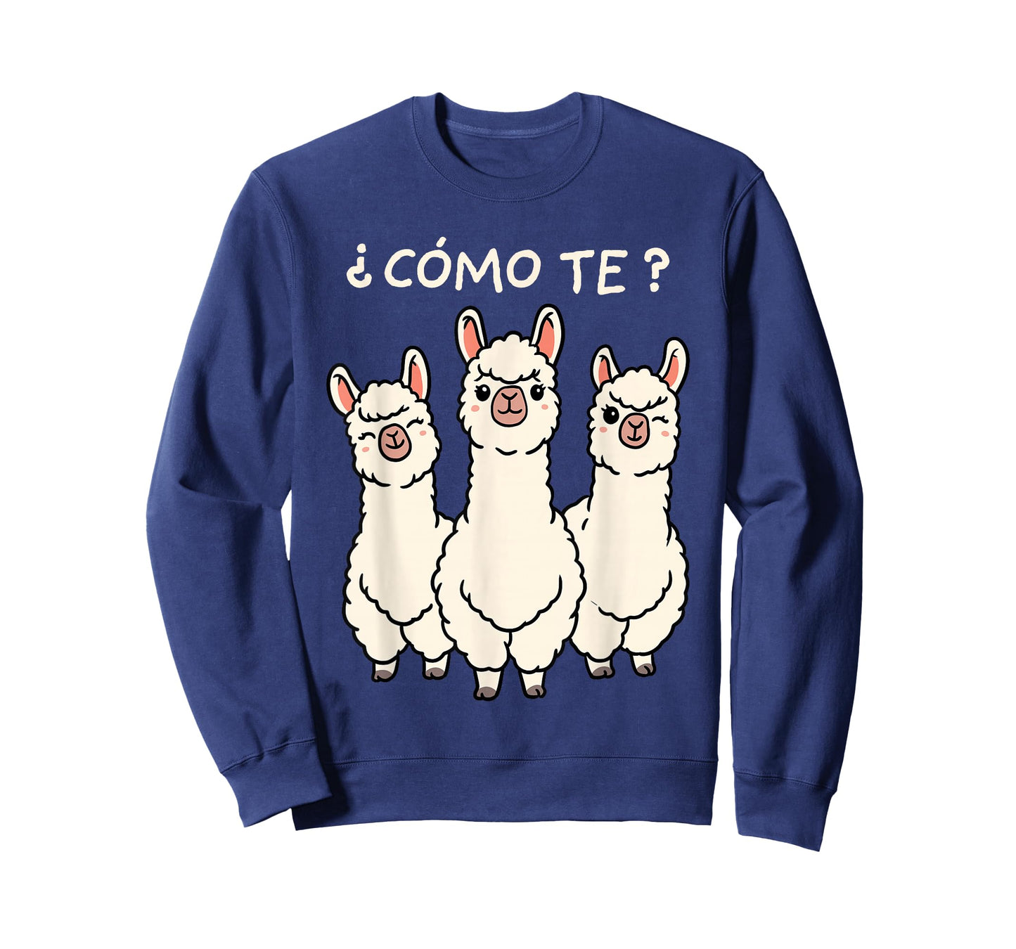 Como Te Llamas Shirt Funny Llama Spanish Teacher Joke T-Shirt