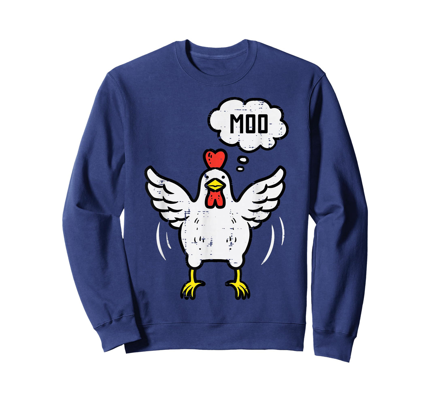 Chicken Cow Moo Funny Farm Animal Hen Farmer Men Women Kids T-Shirt