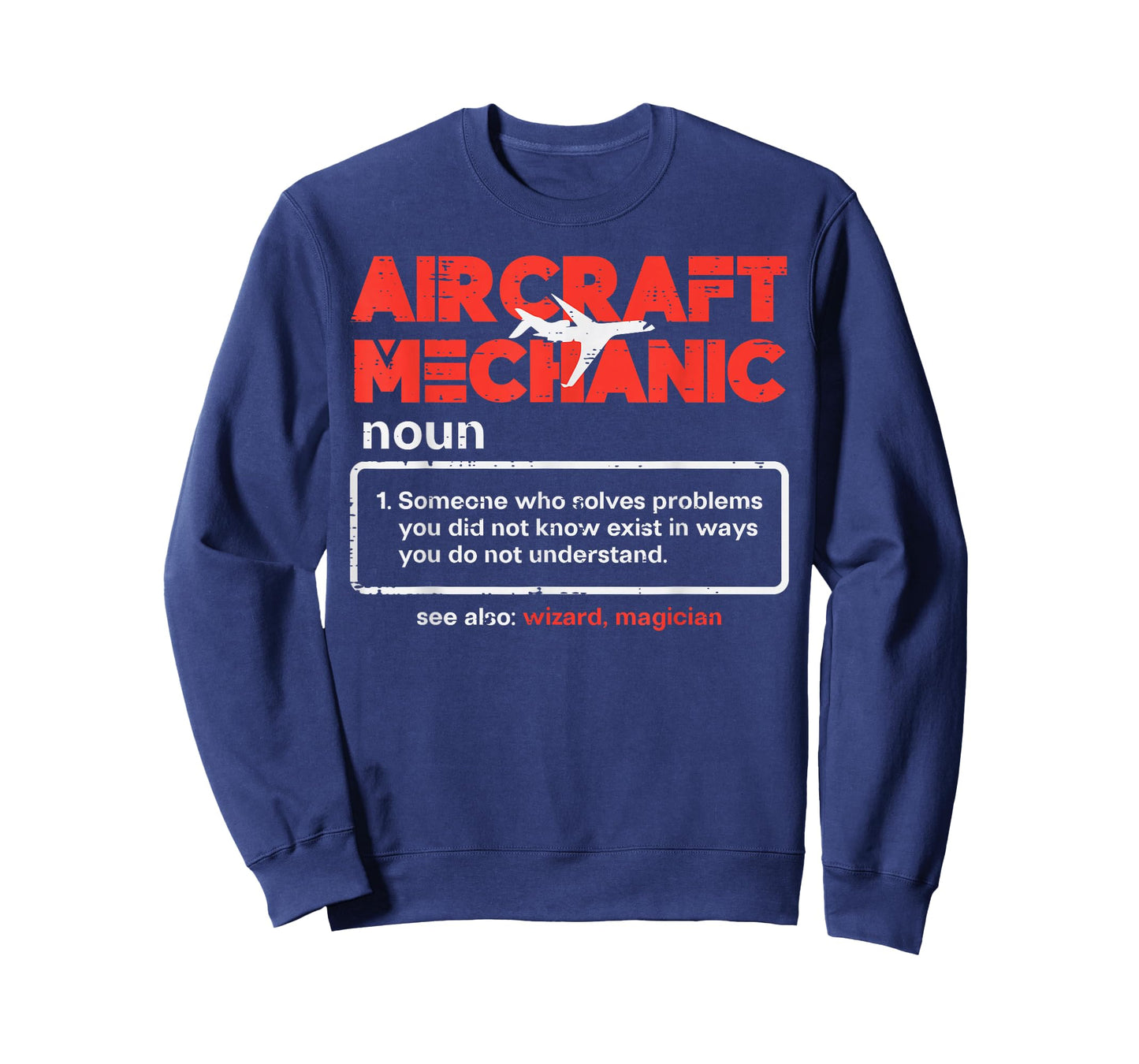 Aircraft Mechanic Definition Airplane Technician Men Women T-Shirt