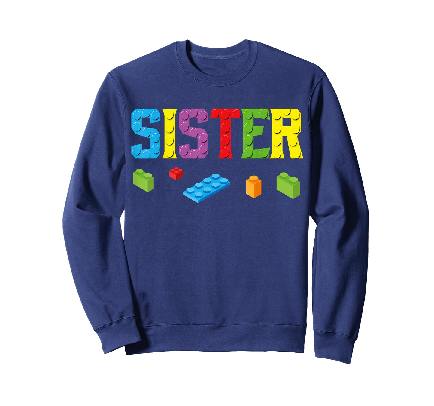 Sister Master Builder Building Bricks Blocks Family Set Girl T-Shirt