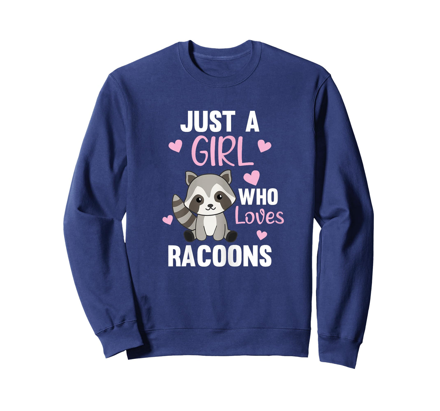 Just A Girl Who Loves Racoons Kawaii Raccoon for Girls T-Shirt