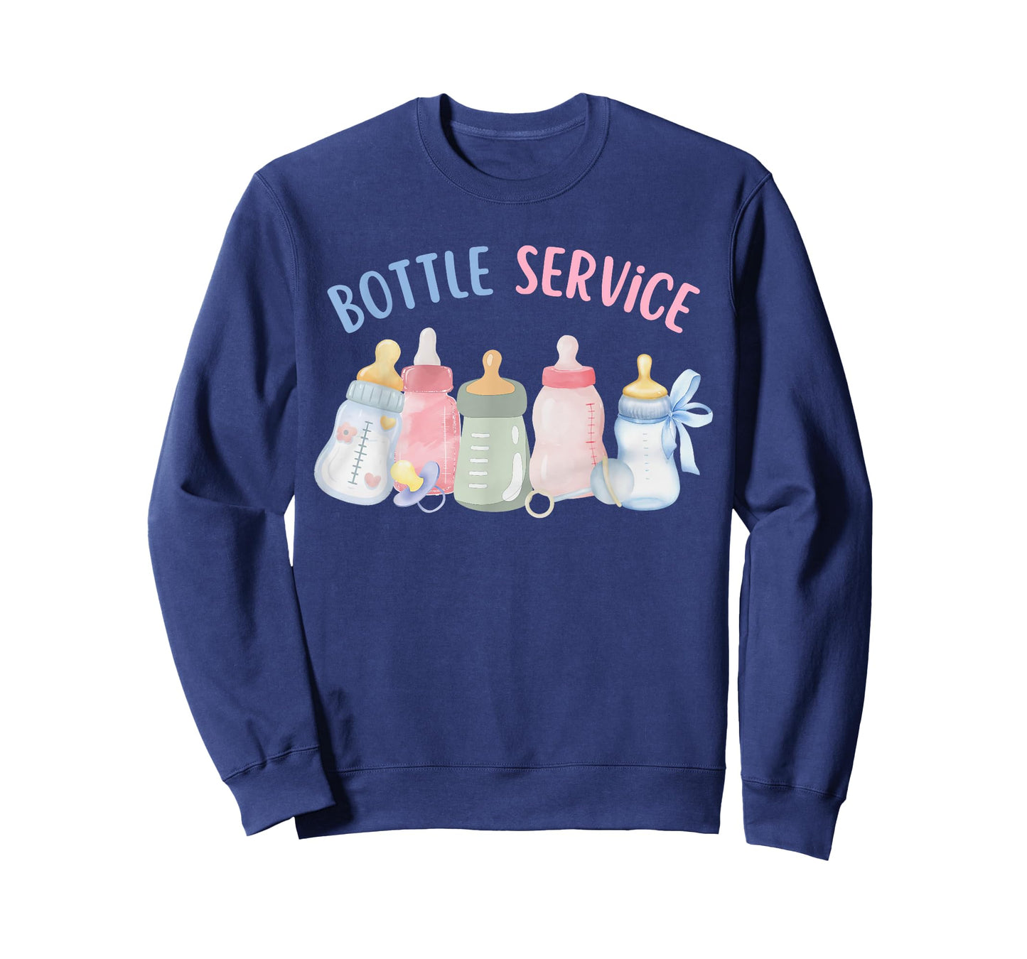 Coquette Bow Bottle Service Baby Barista NICU MBU L&D Nurse T-Shirt