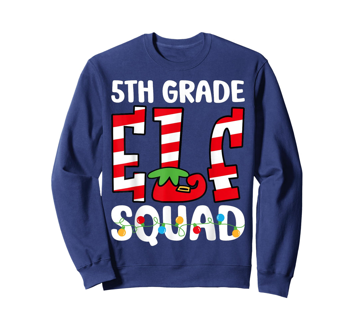 5th Grade Elf Squad Teacher Student Matching Christmas T-Shirt