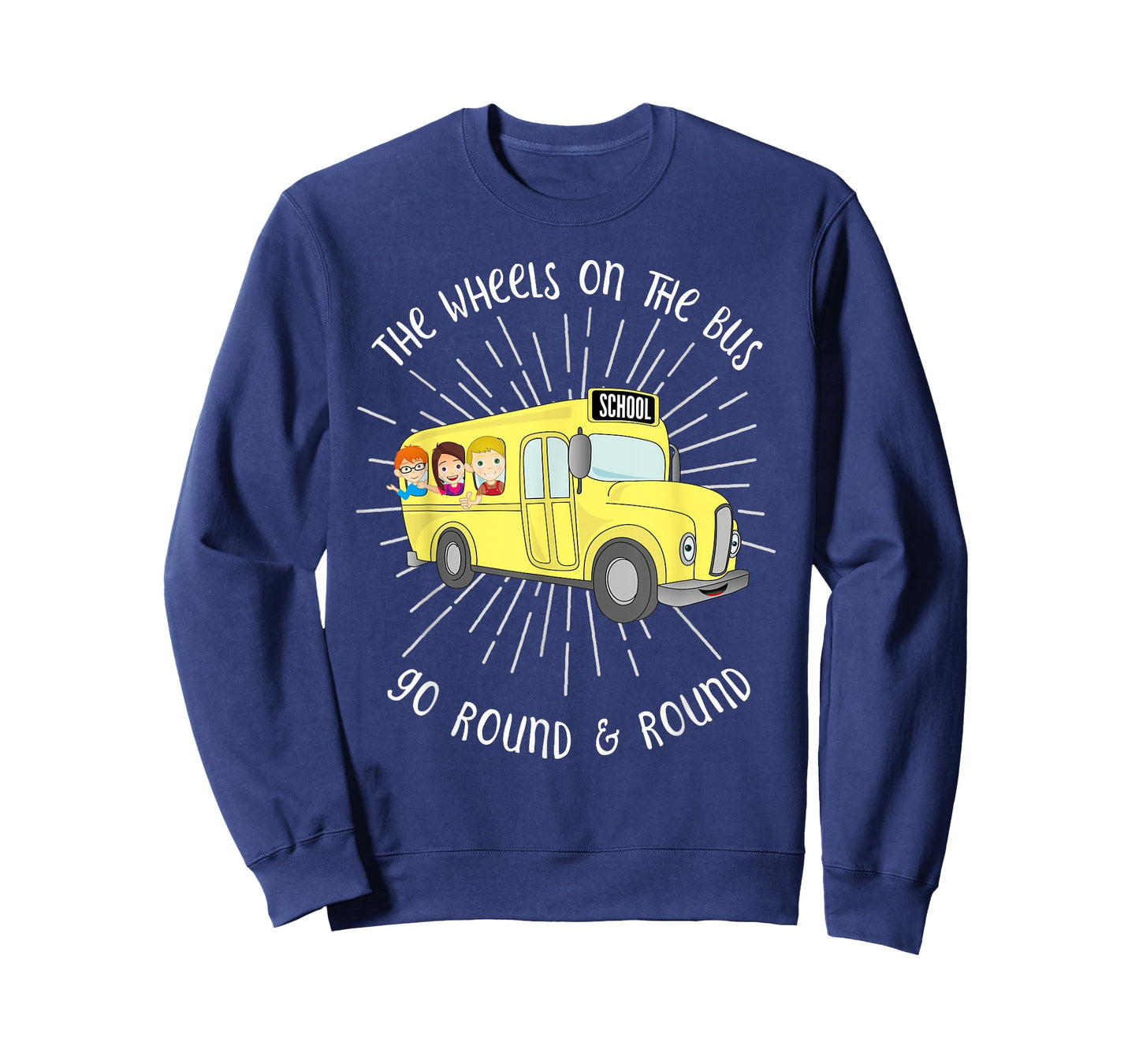 The Wheels on the Bus Graphic musical Nursery Rhyme T-Shirt T-Shirt
