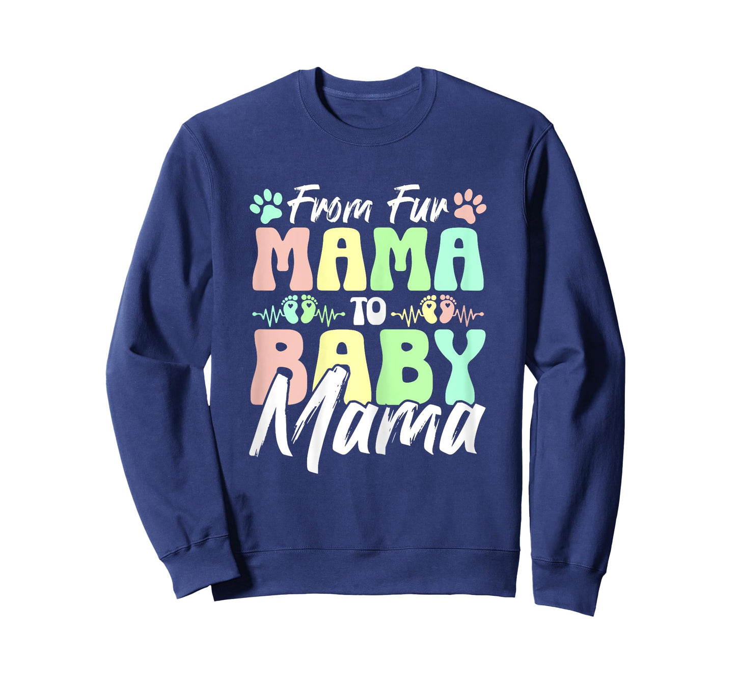 From Fur Mama To Baby Mama Dog Cat Owner New Mom Pregnant T-Shirt