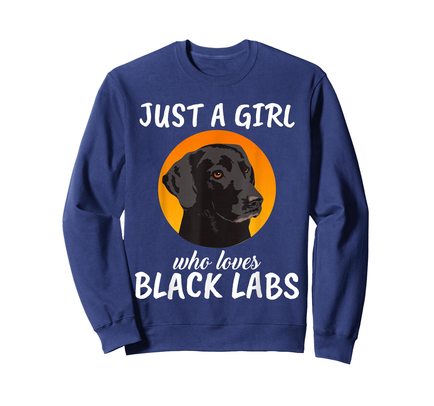 Just A Girl Who Loves Black Labs Clothes Gift Black Labrador T-Shirt