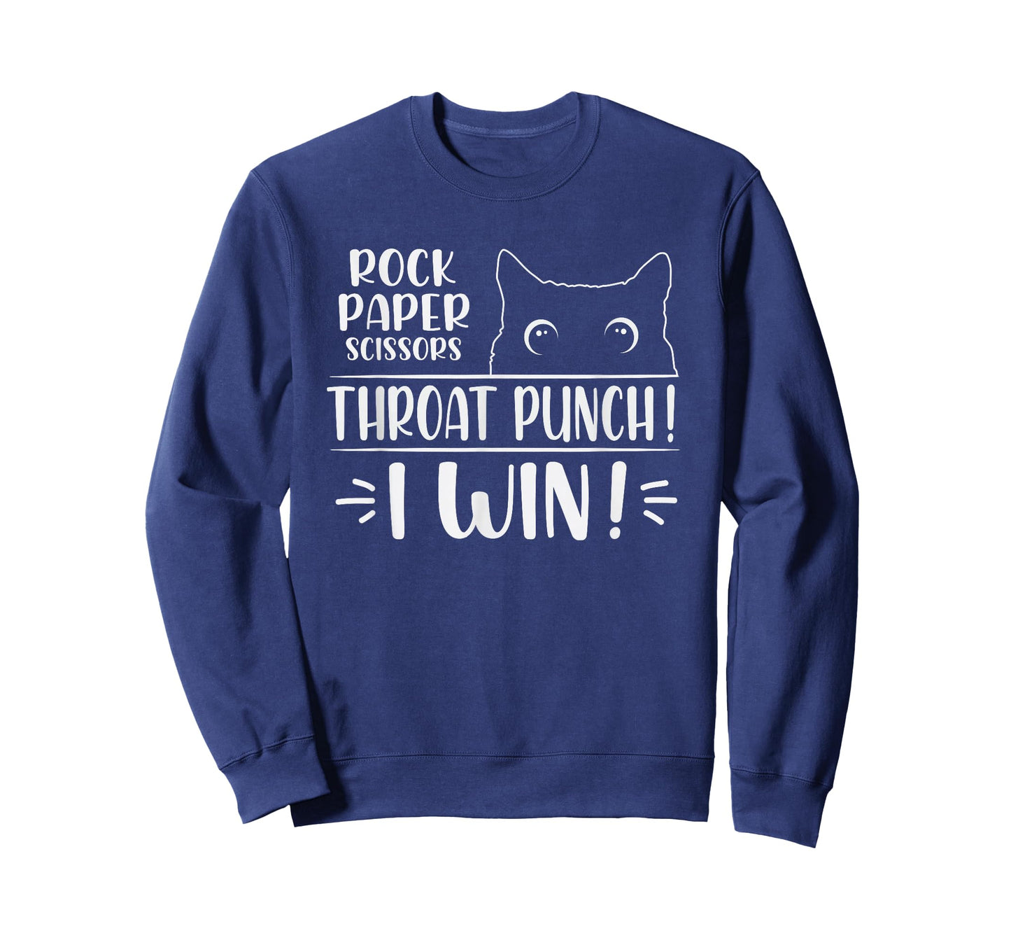 Rock paper scissors Throat Punch Cat Lover cat mom cat dad T-Shirt