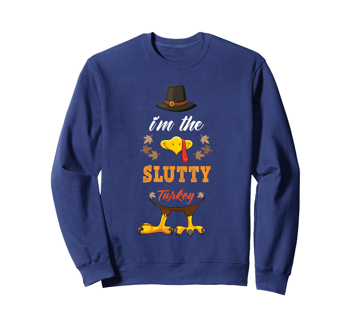 Slutty Turkey matching thanksgiving outfits couples pjs T-Shirt