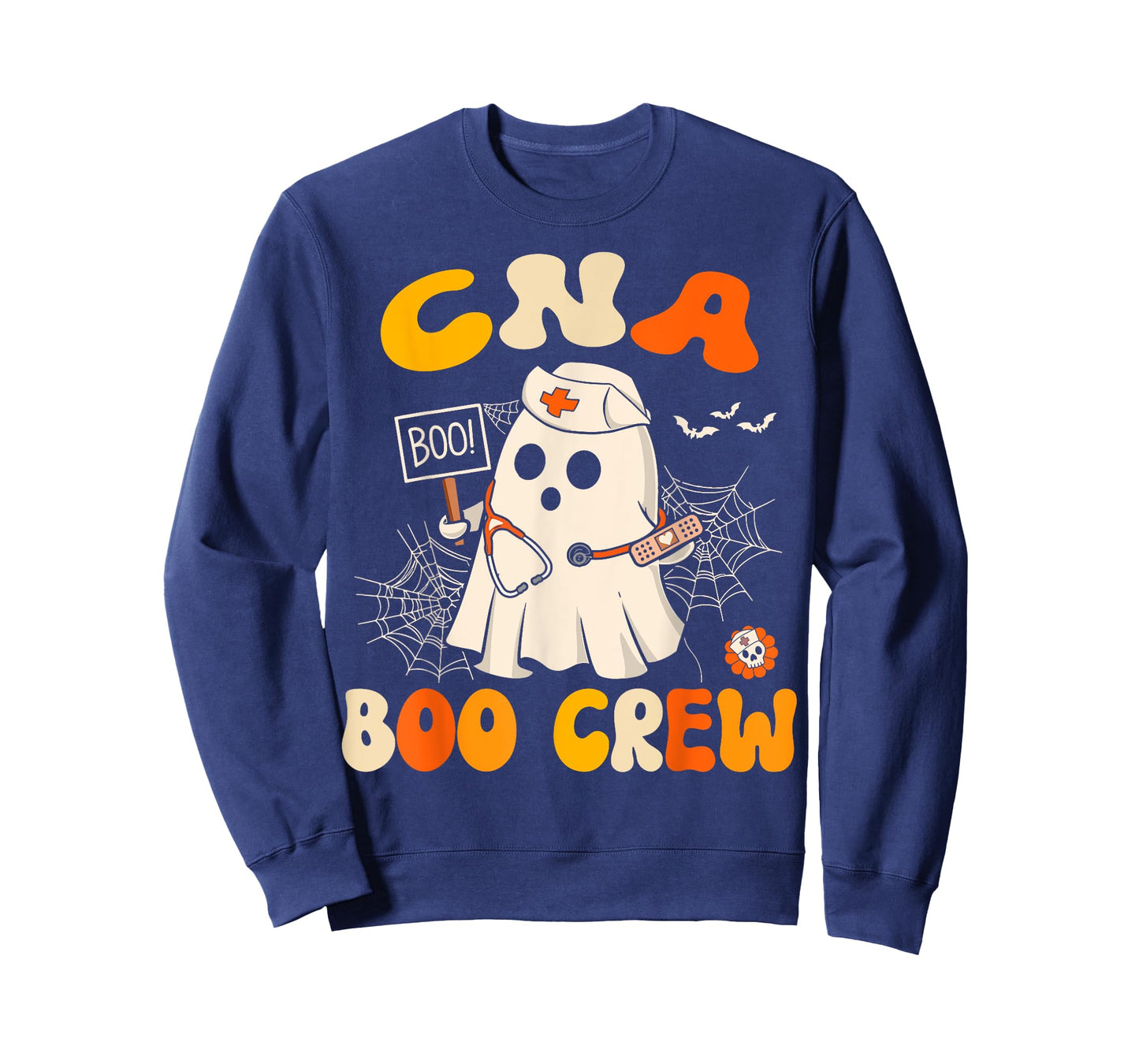 CNA Boo Crew Funny Nursing Assistant Halloween Costume Women T-Shirt