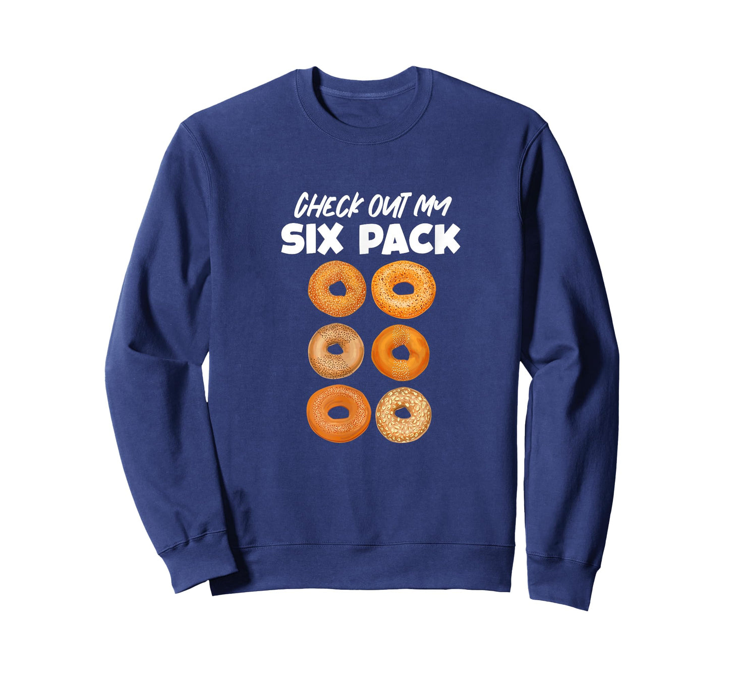 Check Out My Six Pack Bagel Funny Gym Workout Bagels T-Shirt
