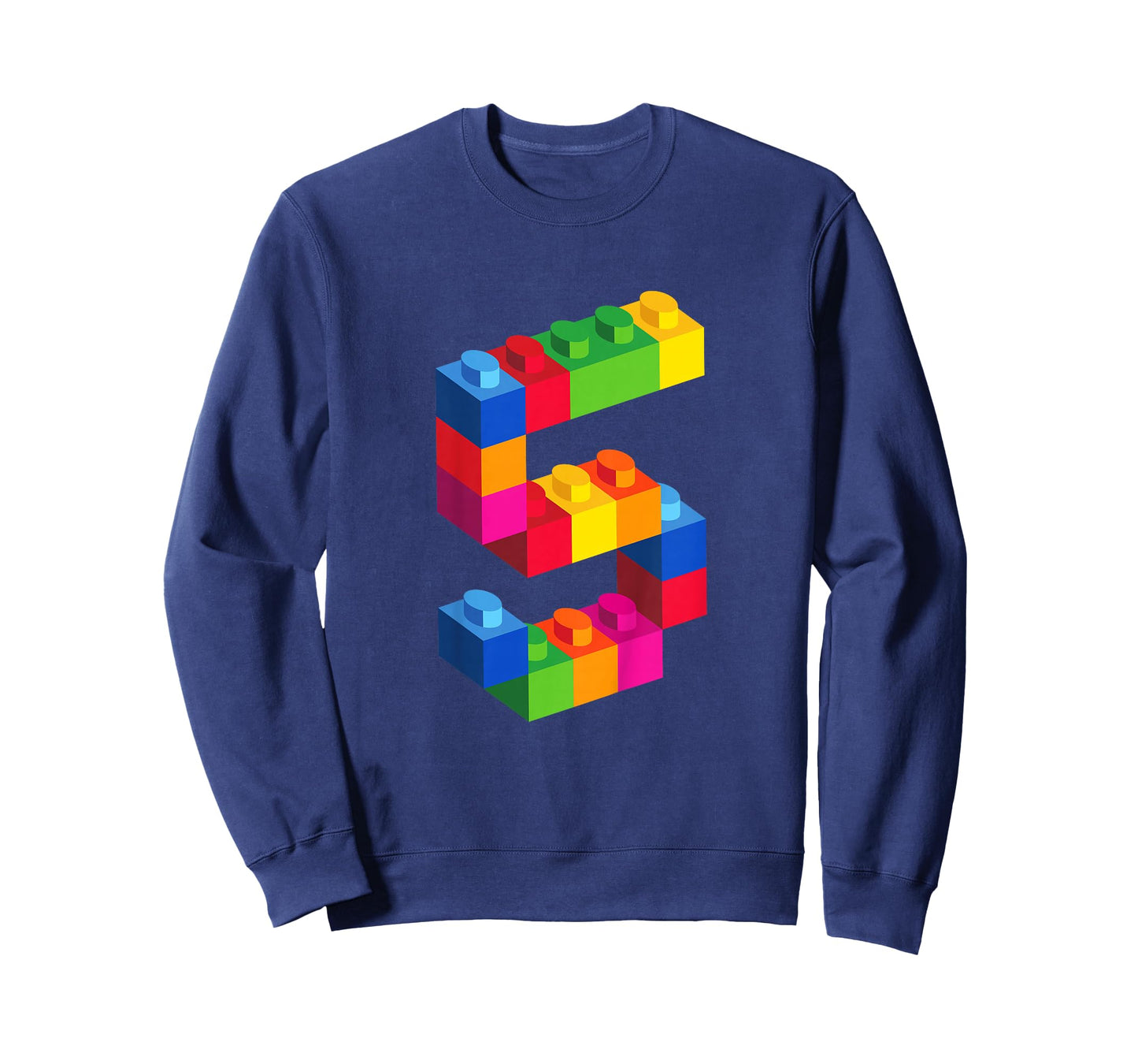 5 Year Old Building Blocks Birthday T Shirt Bricks 5th Gift T-Shirt