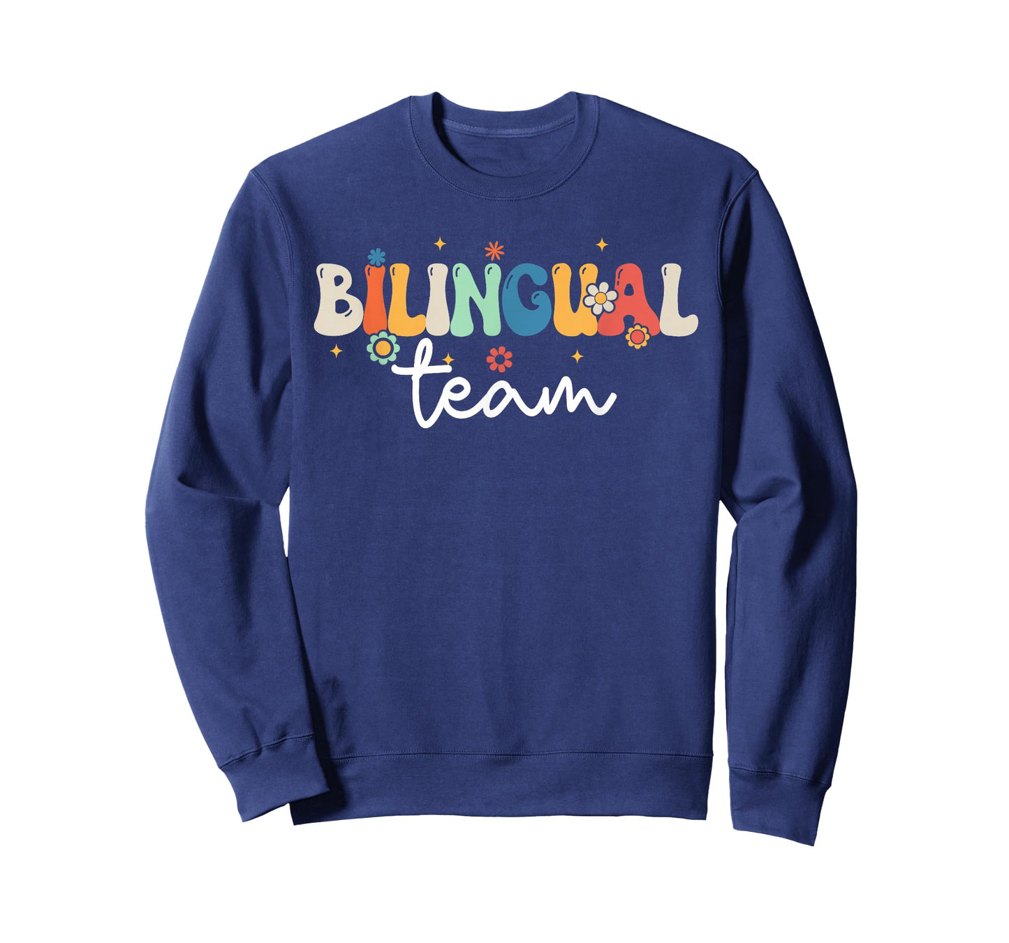 Groovy Bilingual Girls Boys Teacher Team Bilingual Squad T-Shirt