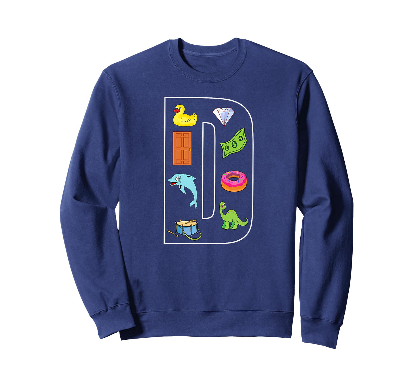 Alphabet Letter D Phonics Objects That Start With D Shirt T-Shirt
