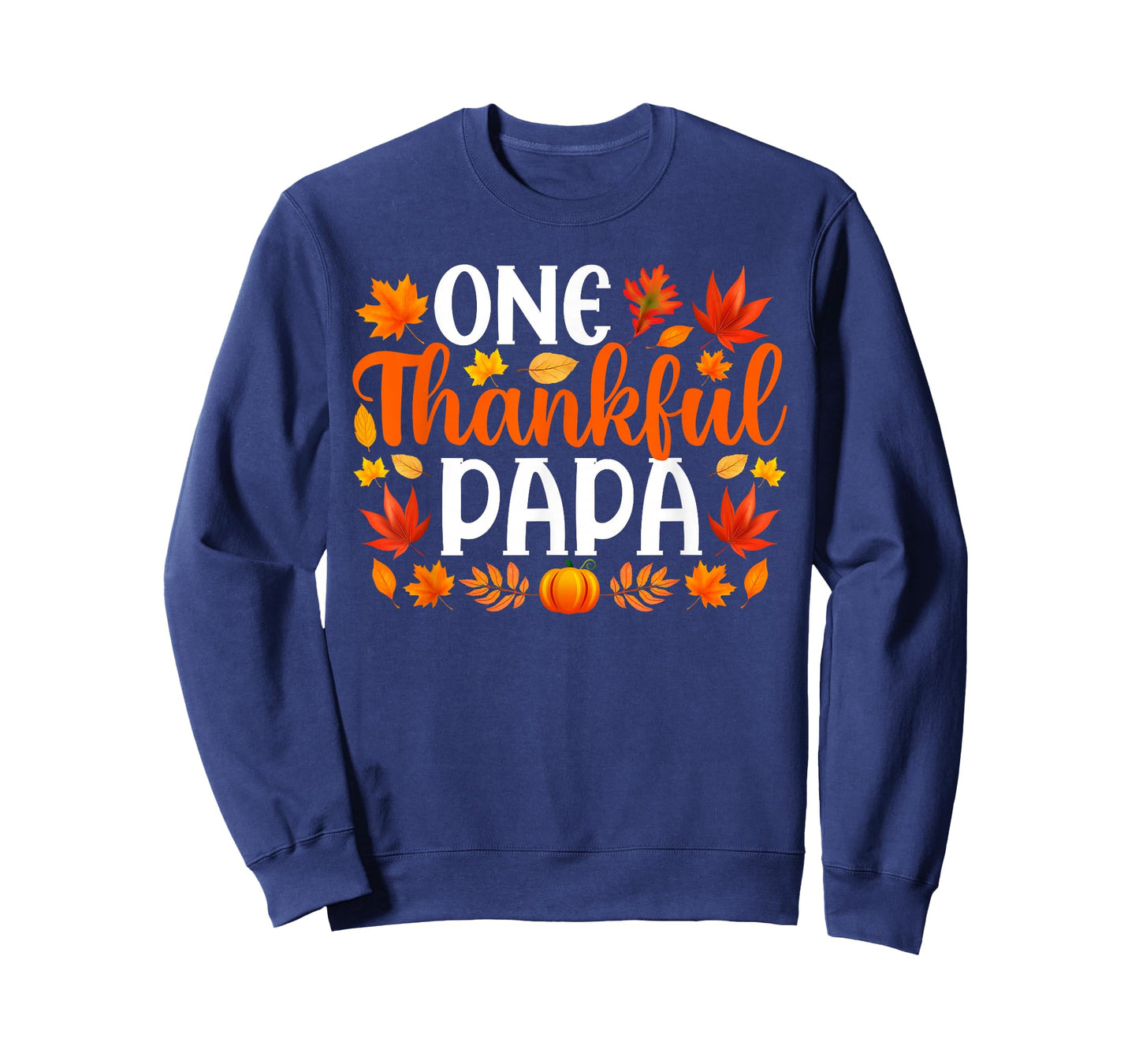 One Thankful Papa Funny Fall Autumn Thanksgiving T-Shirt