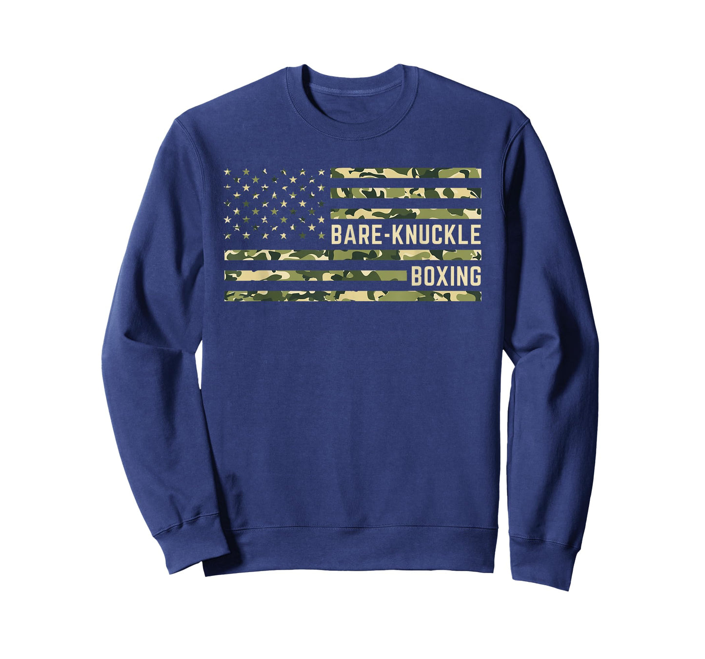 Bare Knuckle Boxing Camo American Flag Boxing USA Flag Boxer T-Shirt