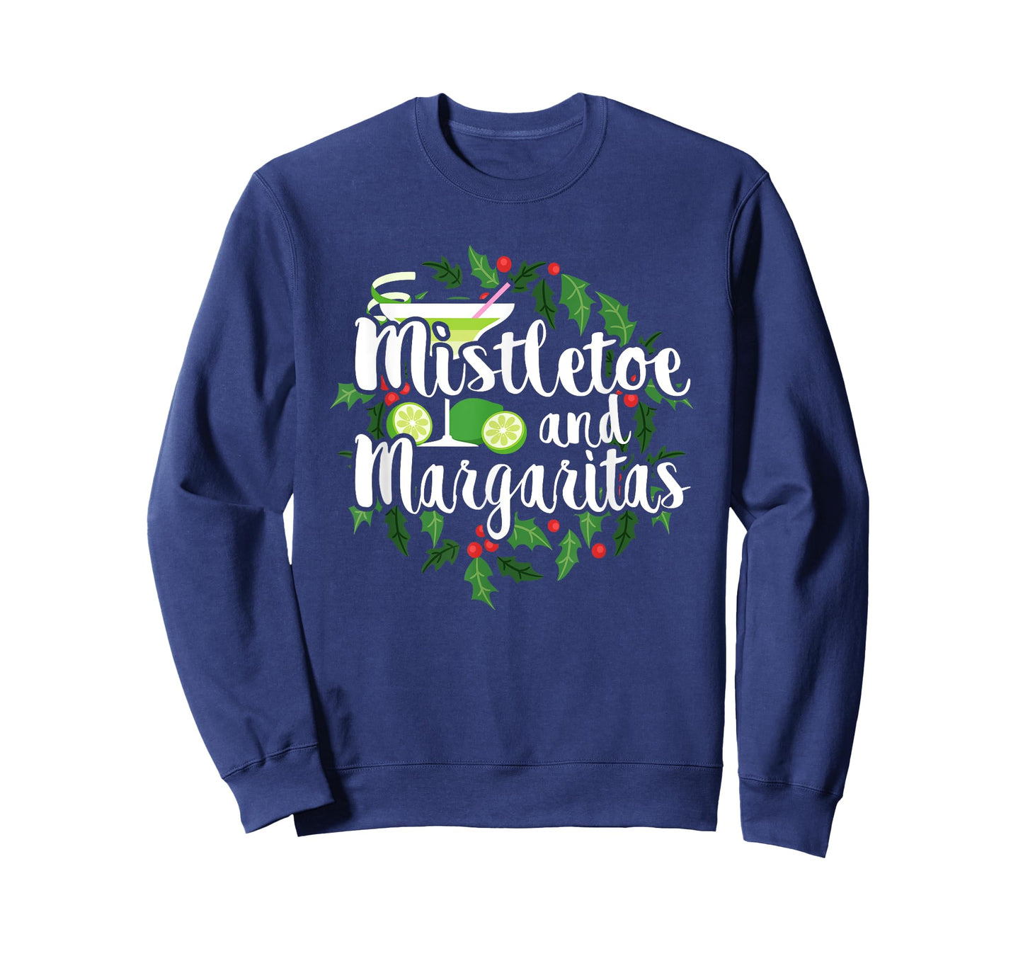 Christmas Shirts Mistletoe and Margaritas Tees Alcohol Gifts T-Shirt