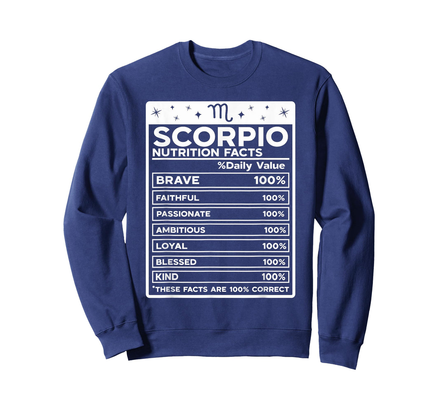Scorpio Nutritional Style Zodiac Design, Scorpio T-Shirt