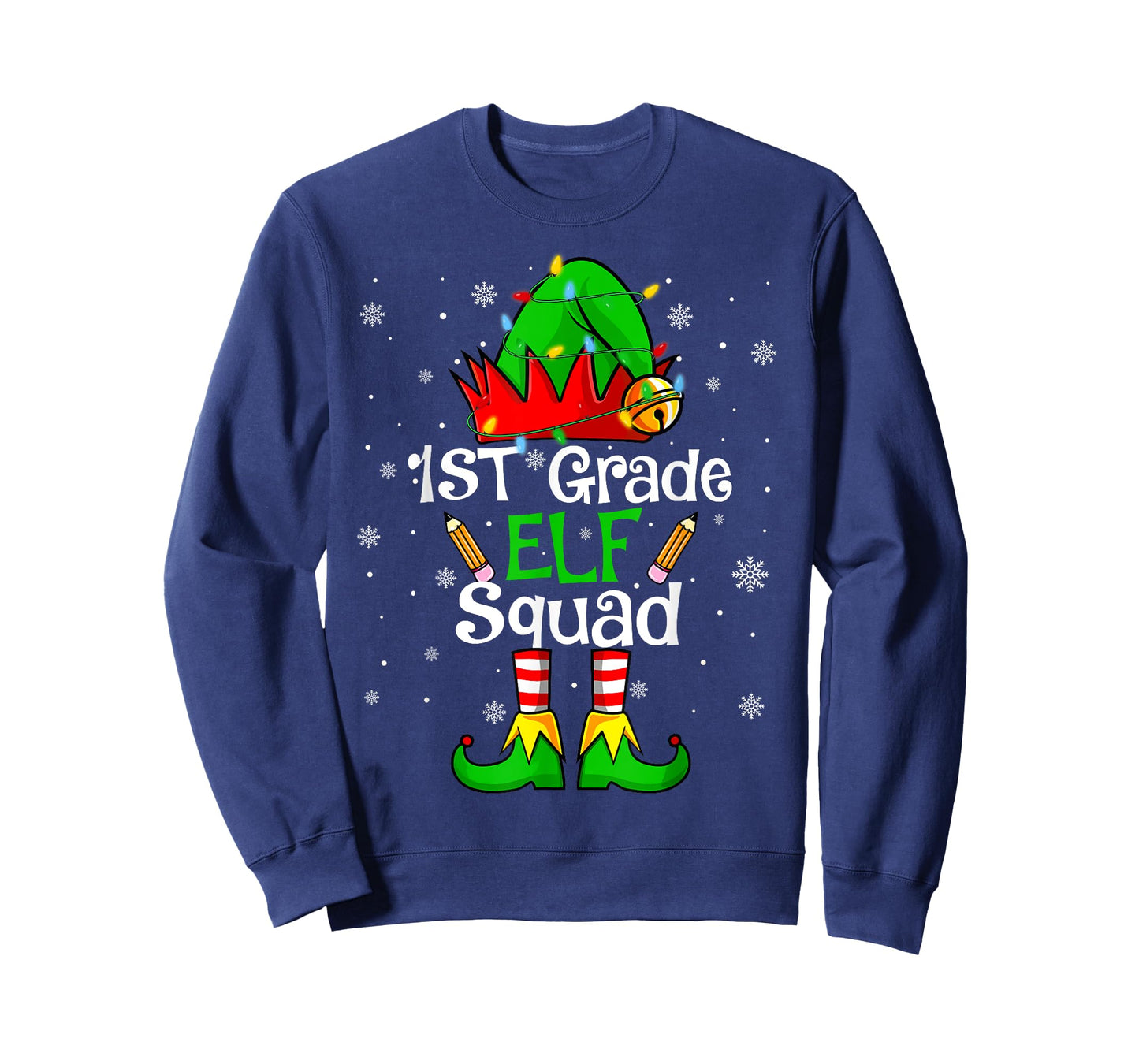 Christmas 1st Grade Elf Squad First Grade Teacher Student T-Shirt