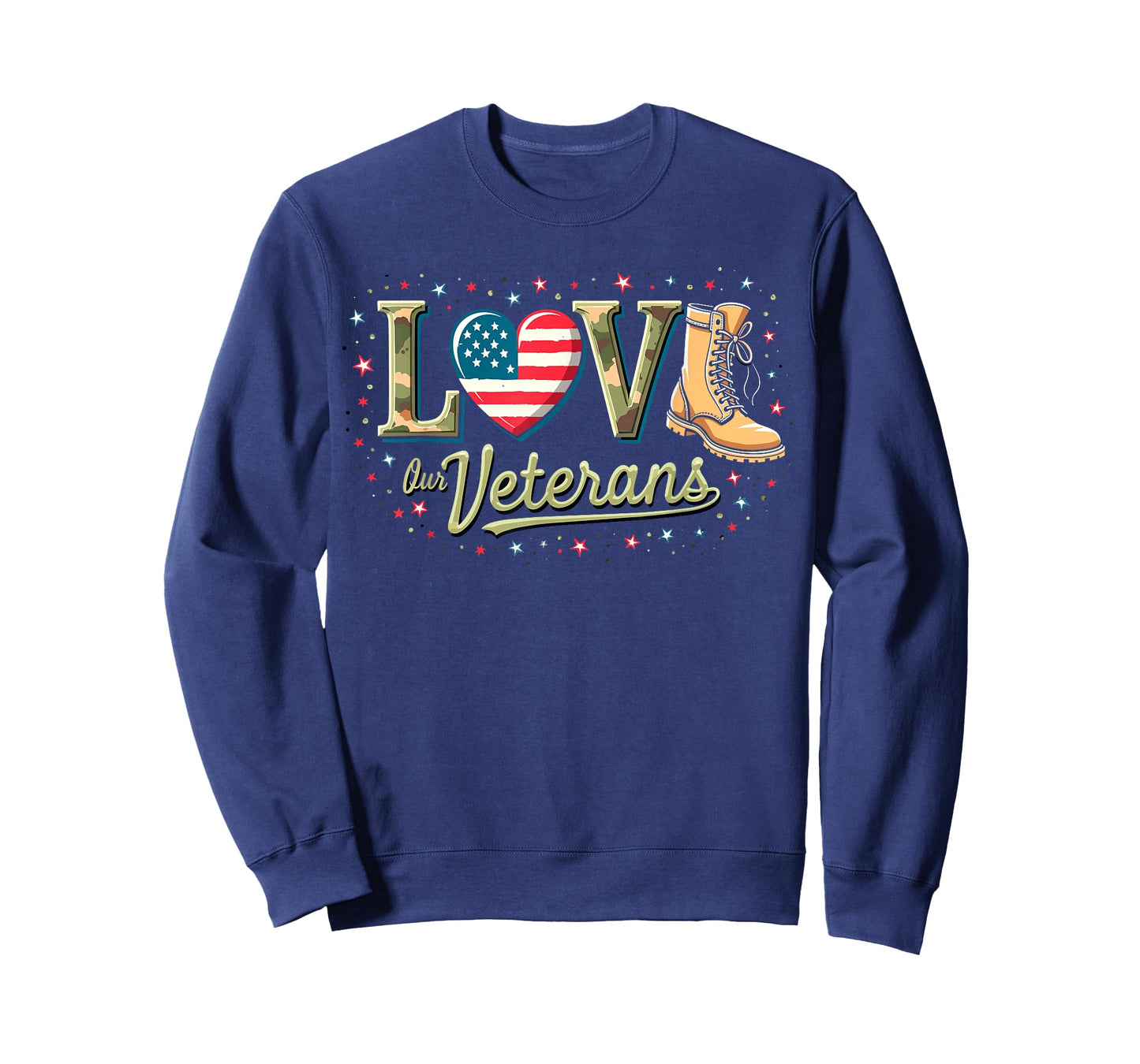 Love Our Veteran Patriotic American Proud Veterans Day T-Shirt