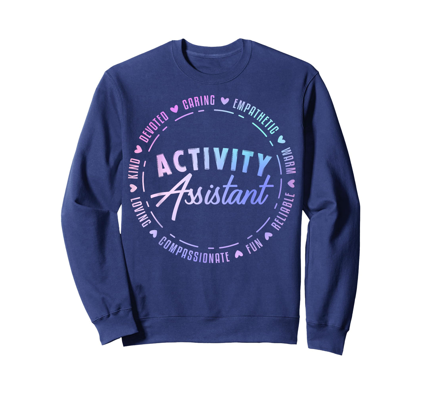 Activity Assistant Appreciation Designs Unisex-Adults T-Shirt, Black, Small, Short Sleeve