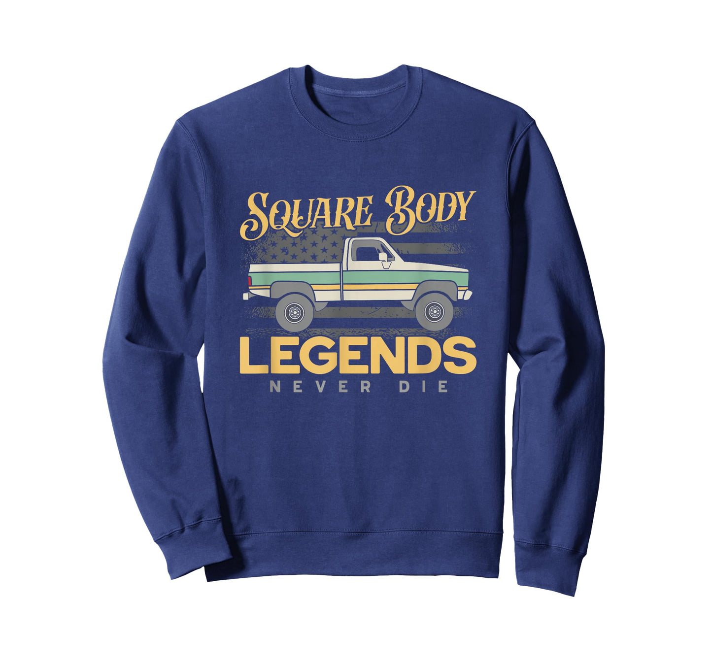 Square Body Legends Never Die Artwork For A Truck Driver T-Shirt