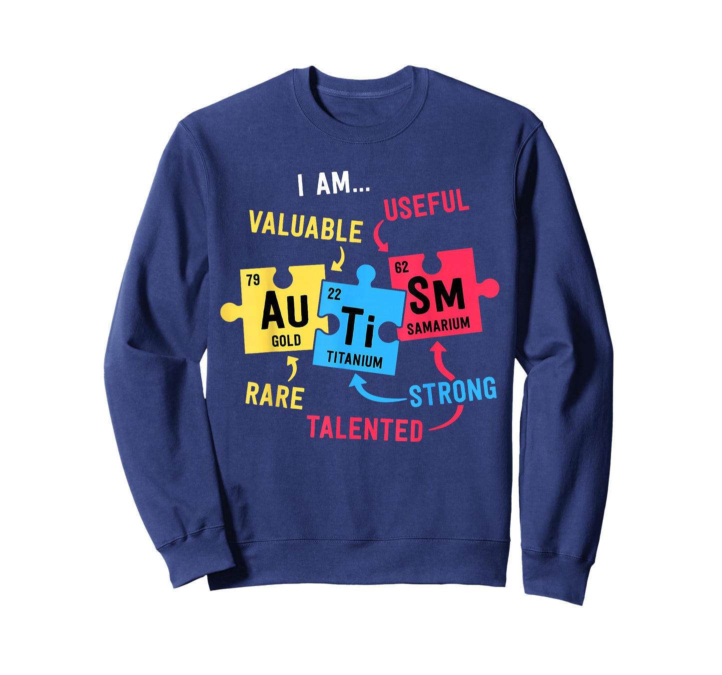 Autism Awareness Shirts Men Boys Periodic Table Elements T-Shirt