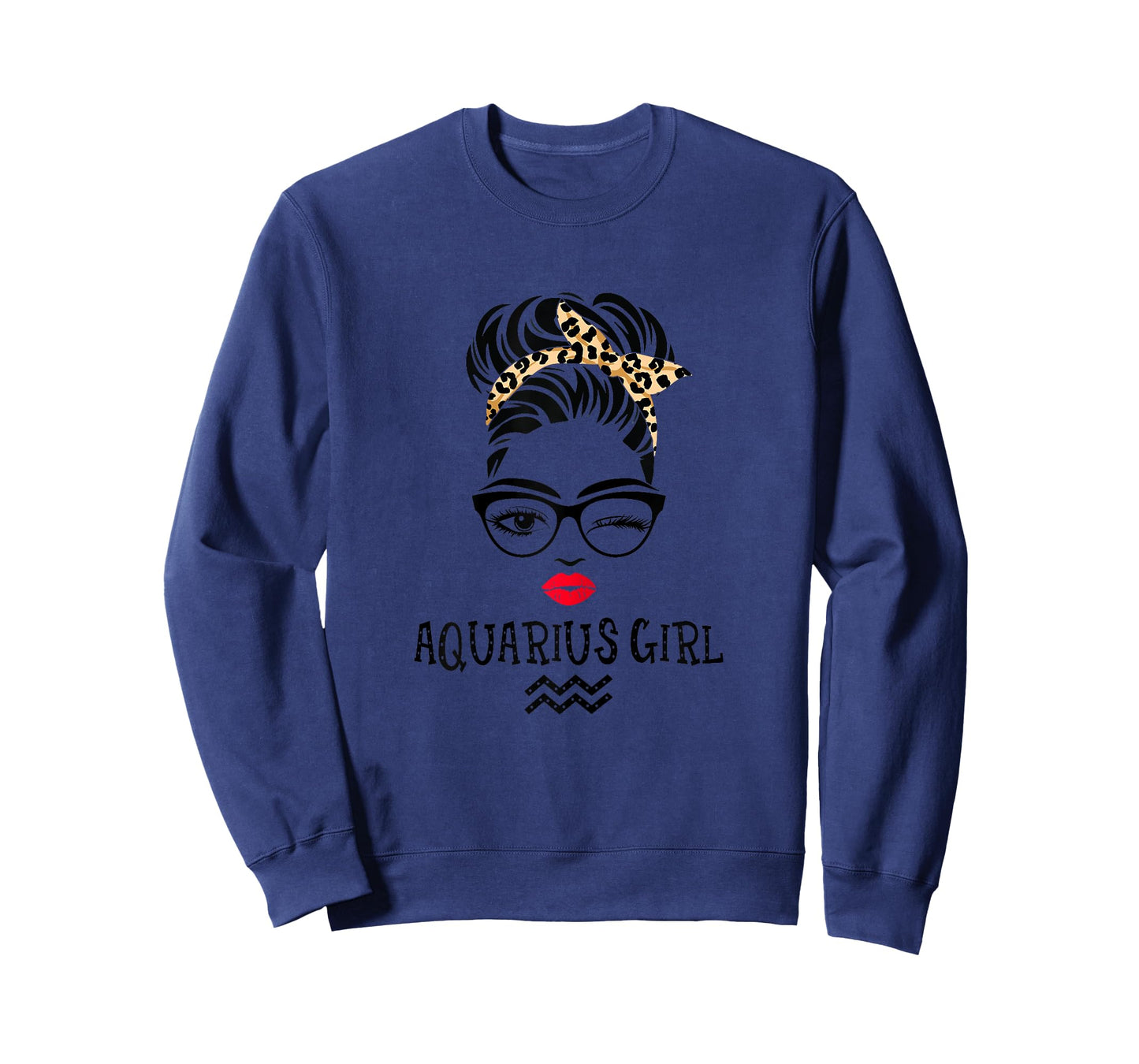 Aquarius Girl Wink Eye Woman Face Wink Eyes Lady Birthday T-Shirt