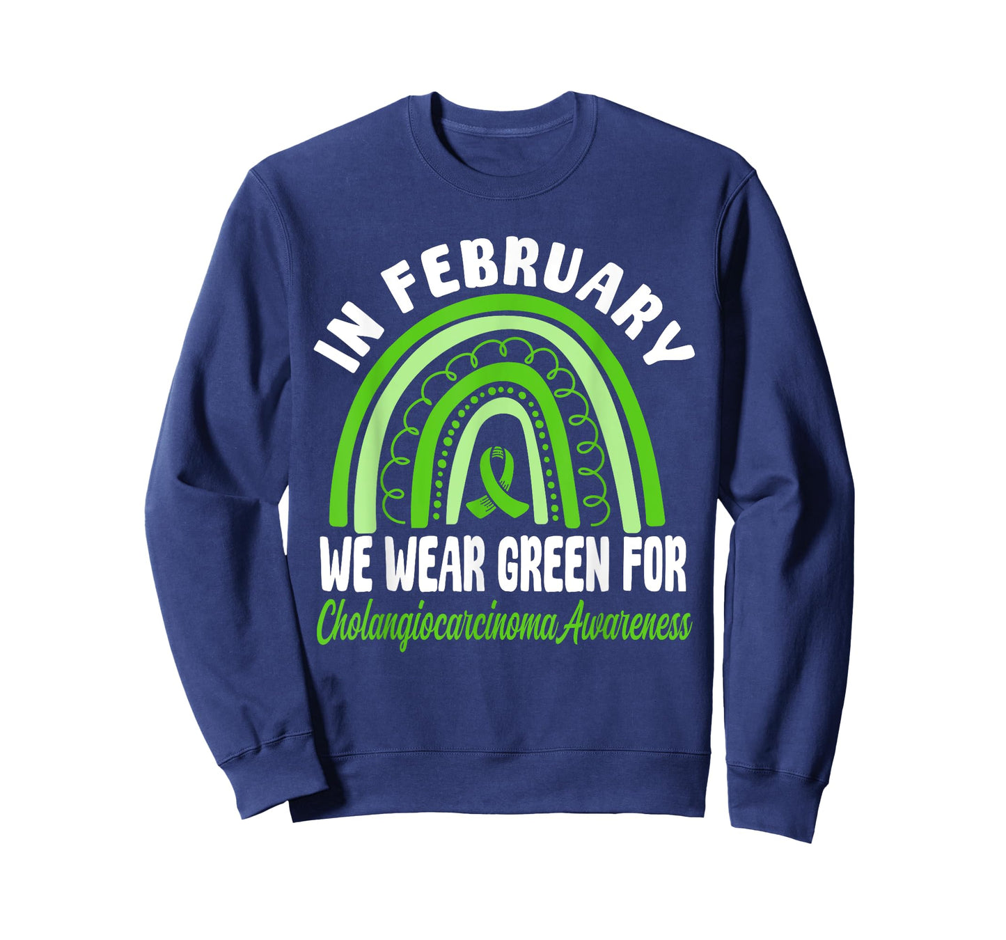 Cholangiocarcinoma Awareness Wear Green Ribbon T-Shirt
