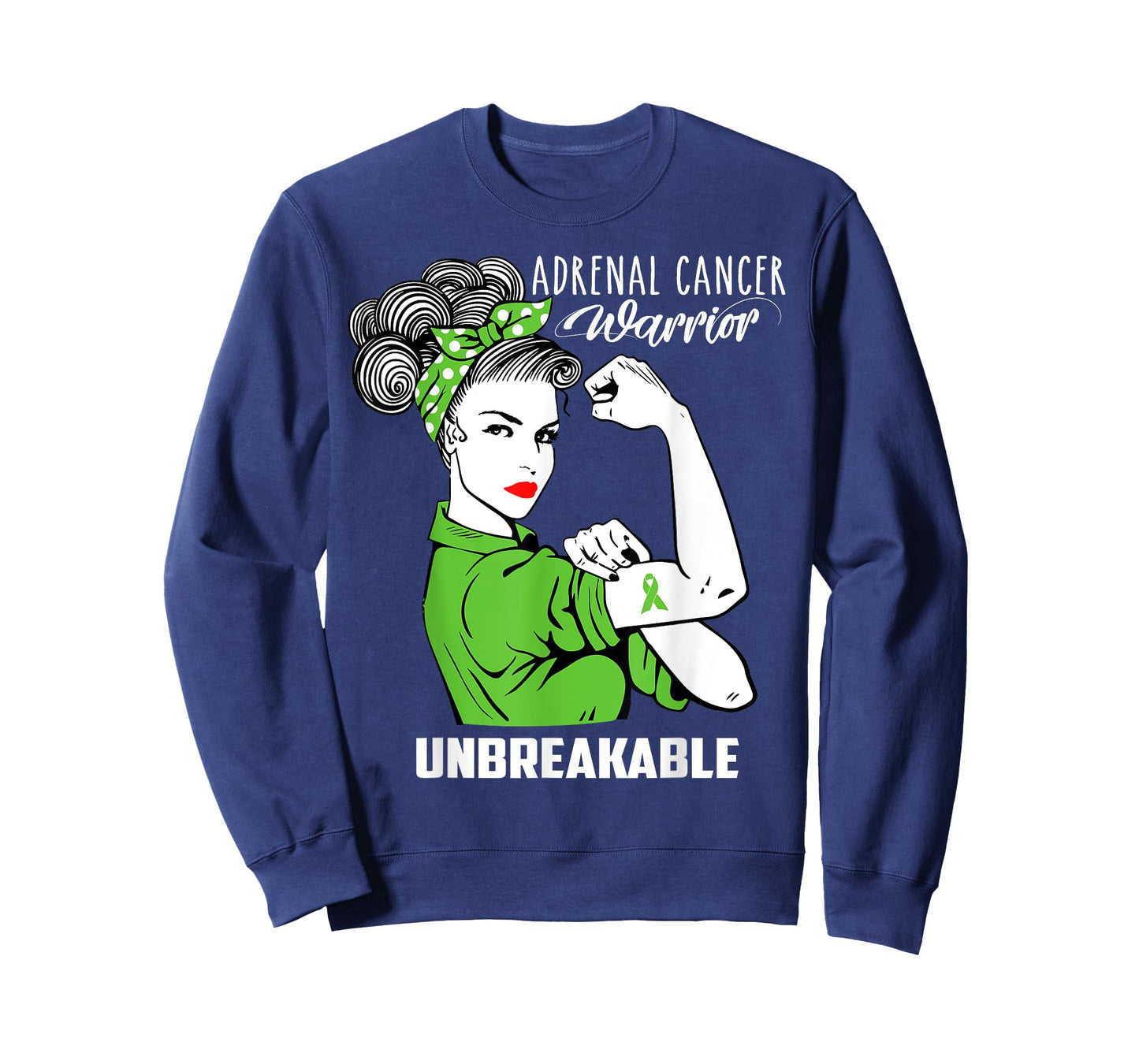 Adrenal Cancer Warrior Unbreakable Shirt Awareness Gift T-Shirt