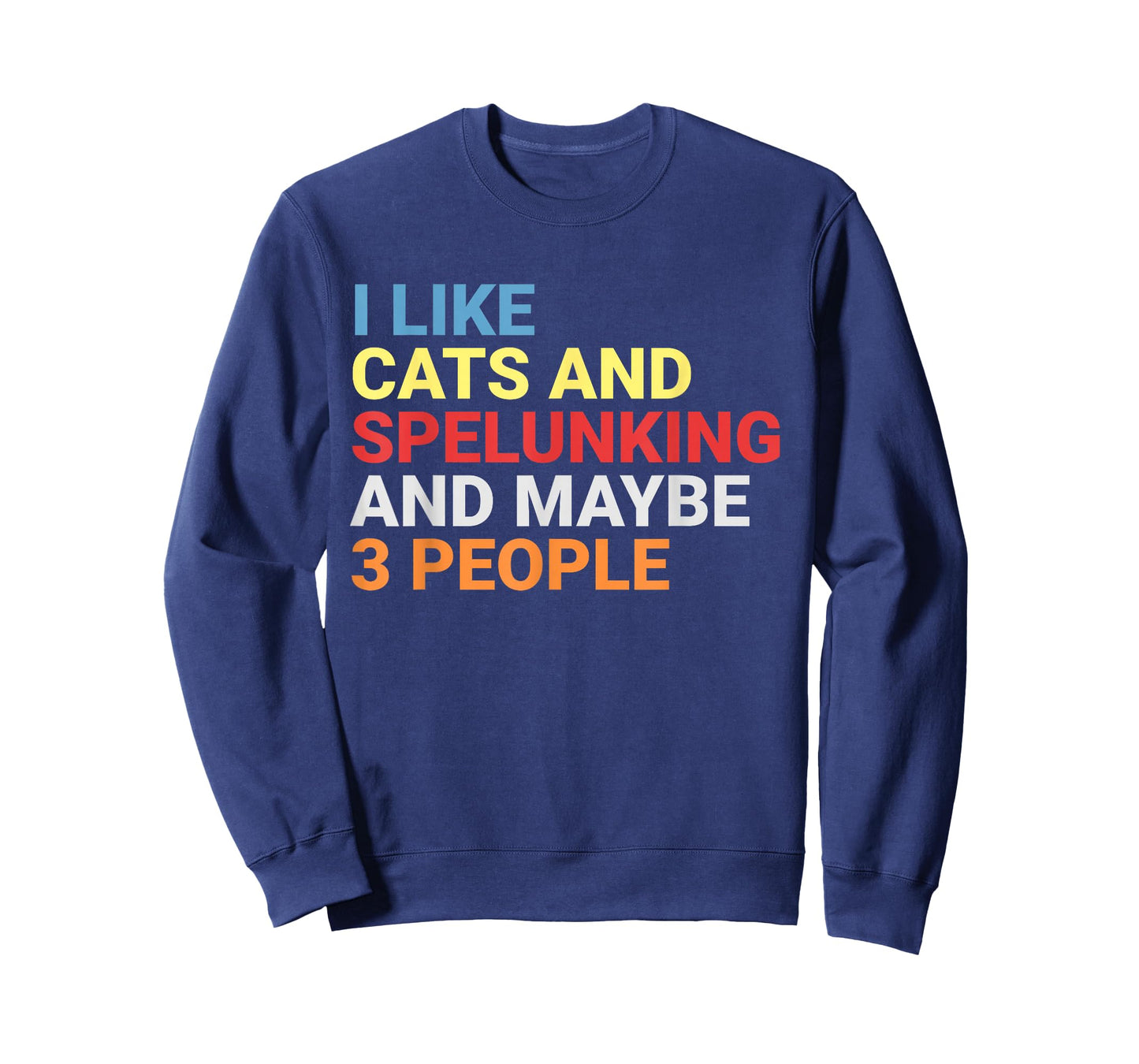 Retro I Like Cats and Spelunking Lover Spelunker Funny Cat T-Shirt