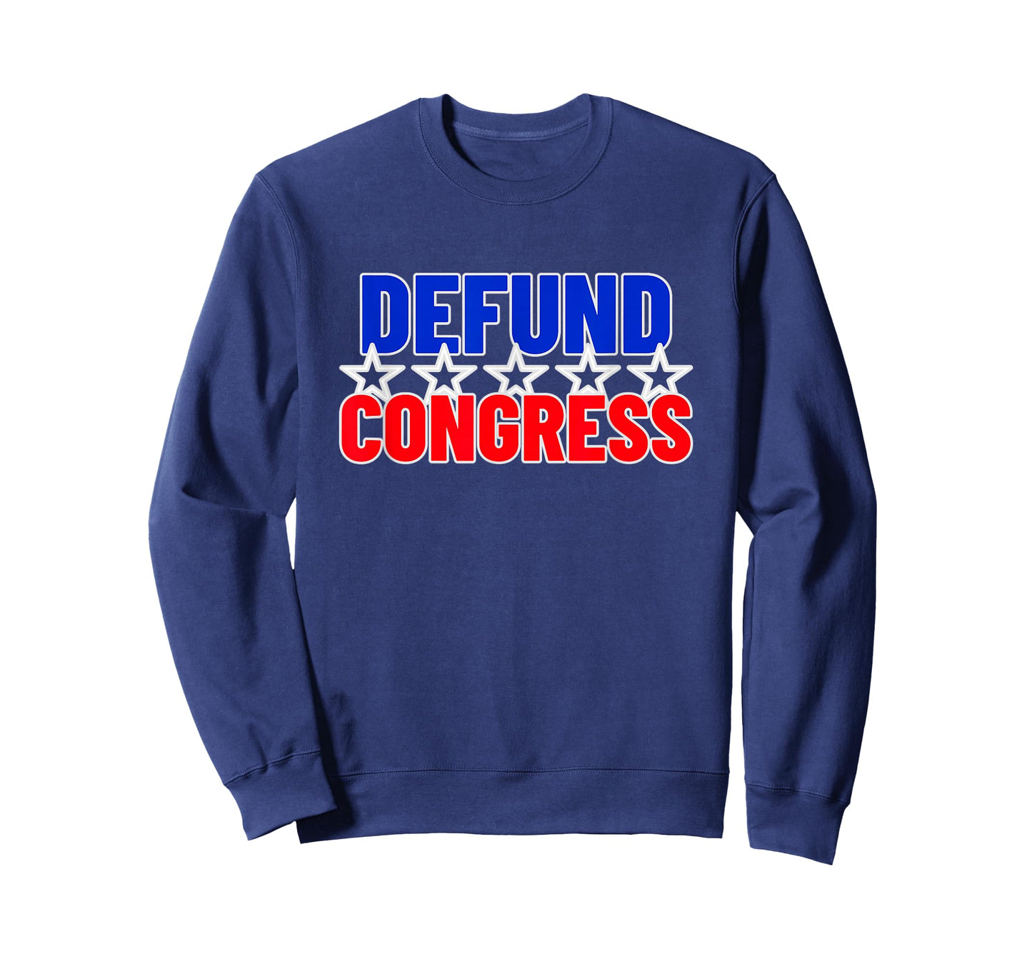Defund Congress In USA Flag Colors For US Citizens T-Shirt
