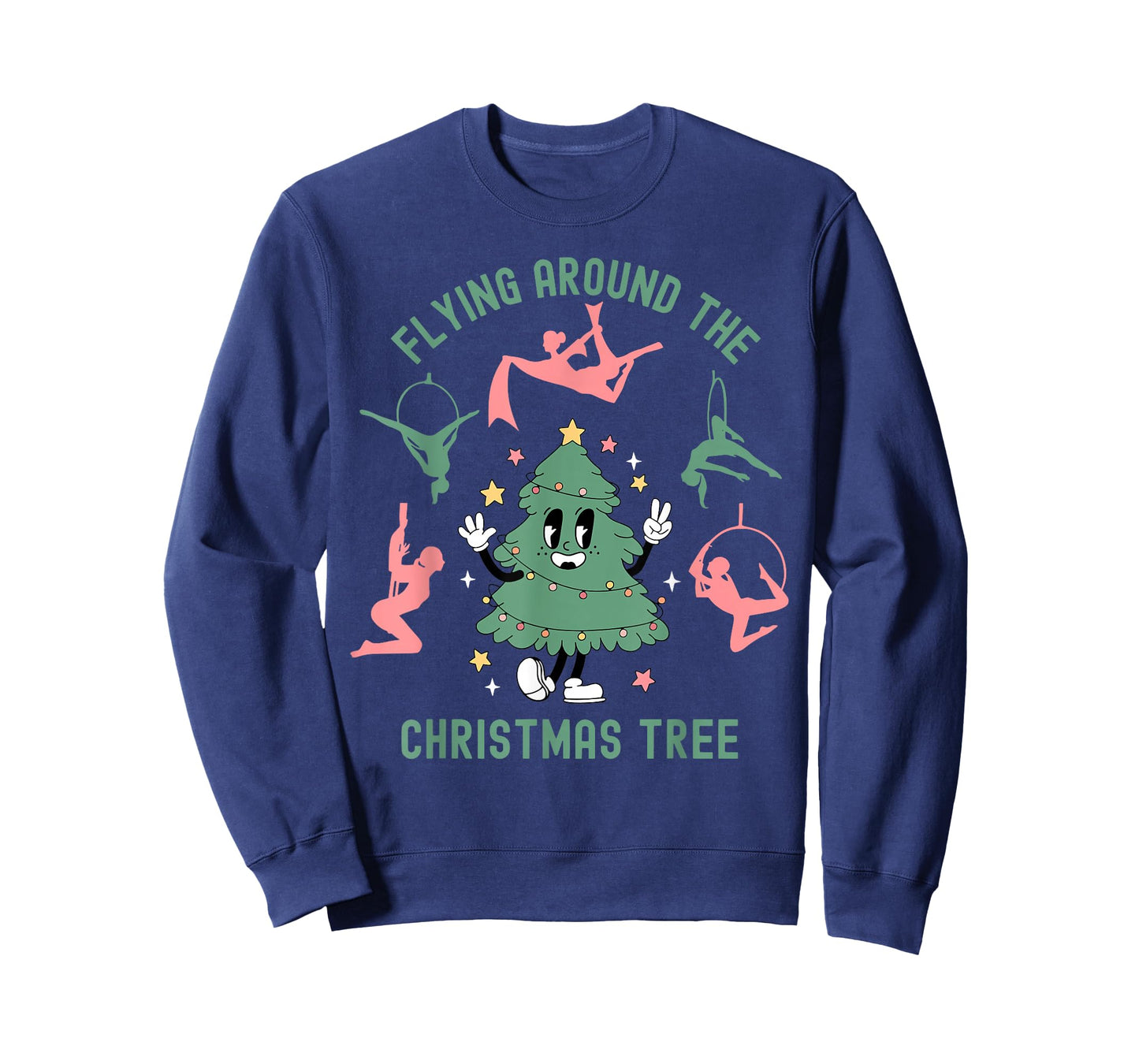 Aerialist Christmas Tree Aerial Silks Dance Aerialist Lyra T-Shirt