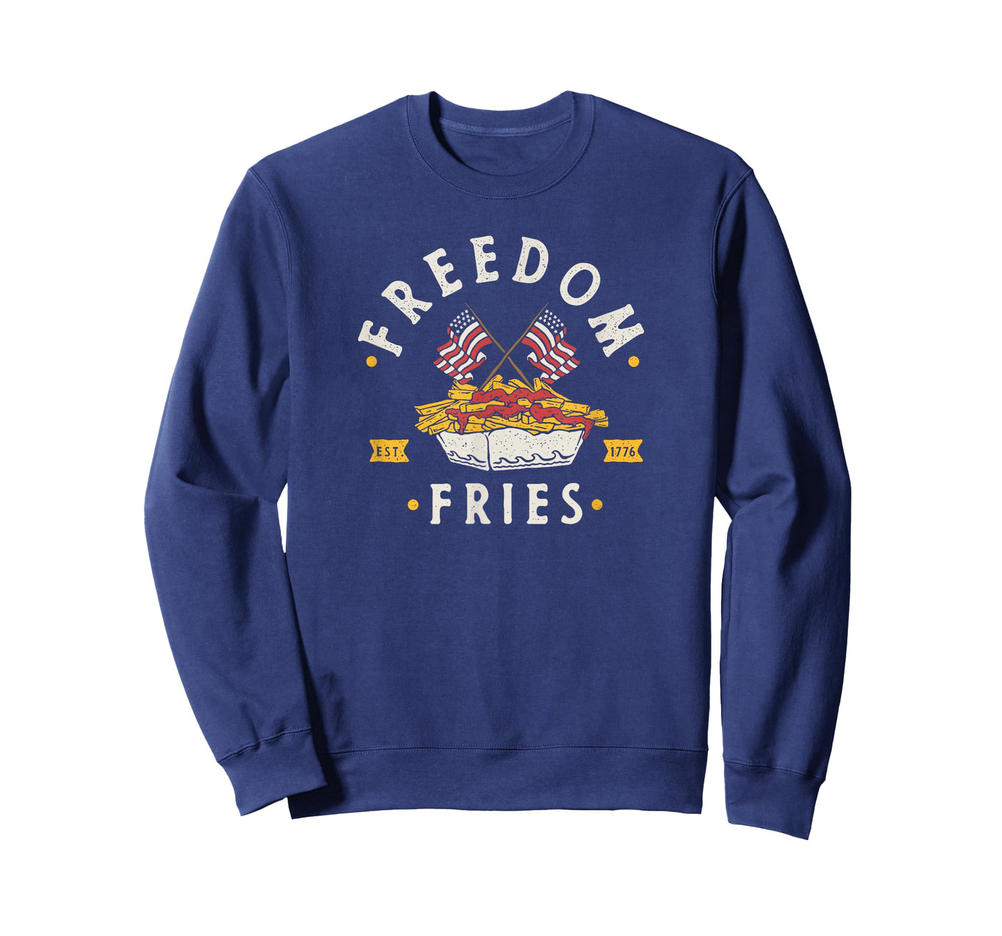 Patriotic American Pride Freedom Fries 1776 - Mens & Womens T-Shirt