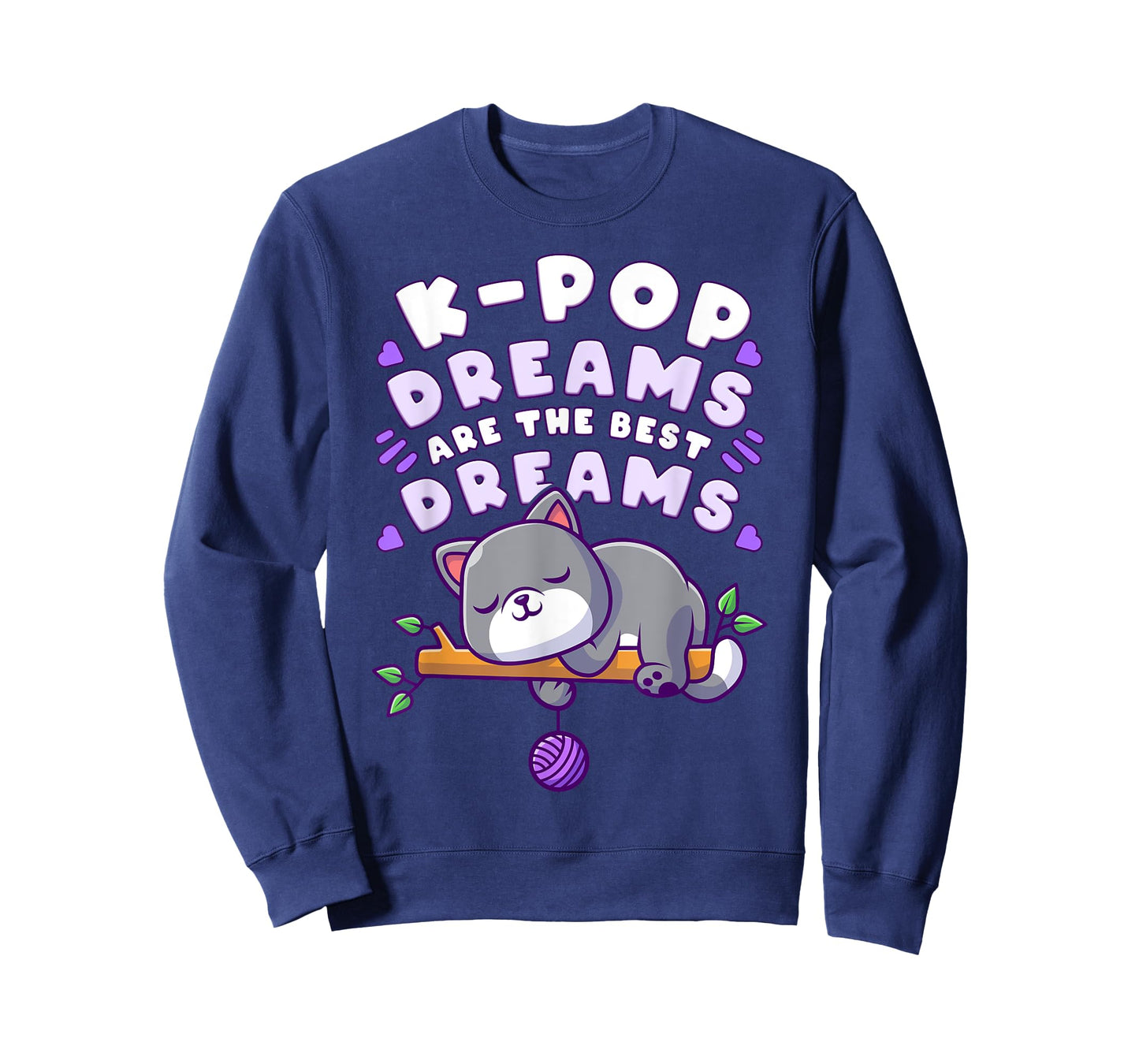 K-Pop Dreams, Cute sleeping Cat, Funny Sleep T-Shirt