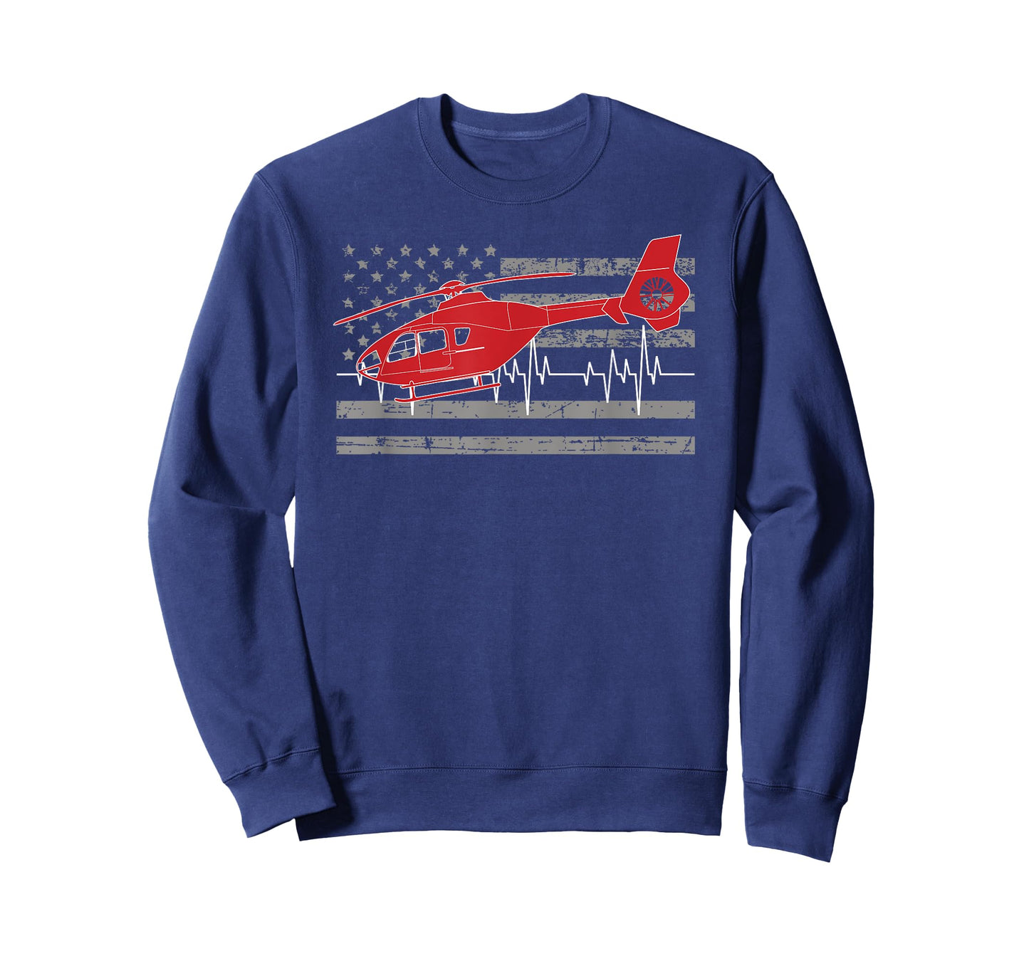 American Flag Flight Medic Heartbeat T-Shirt T-Shirt