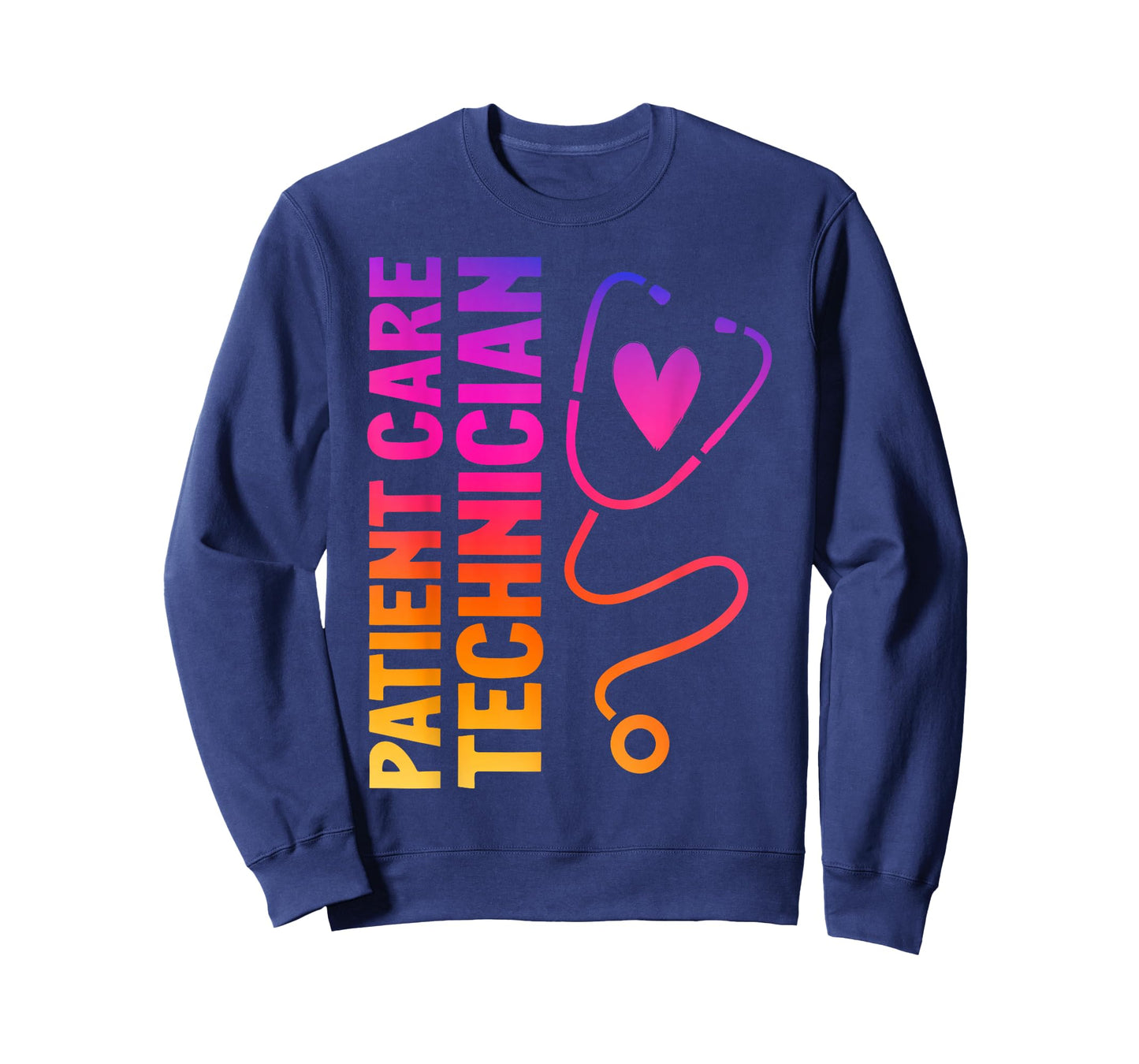 Cute Patient Care Technician Heart Stethoscope T-Shirt