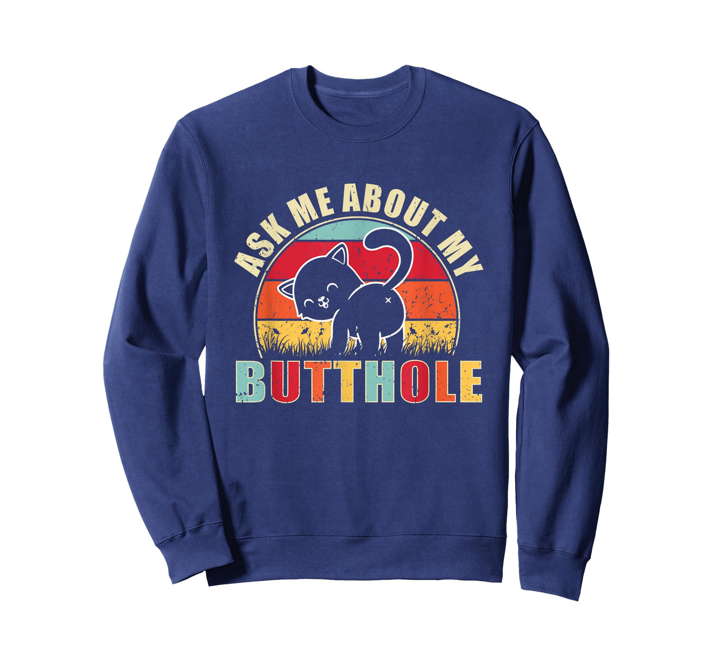 Vintage Ask Me About My Butthole Cat Butt T-Shirt