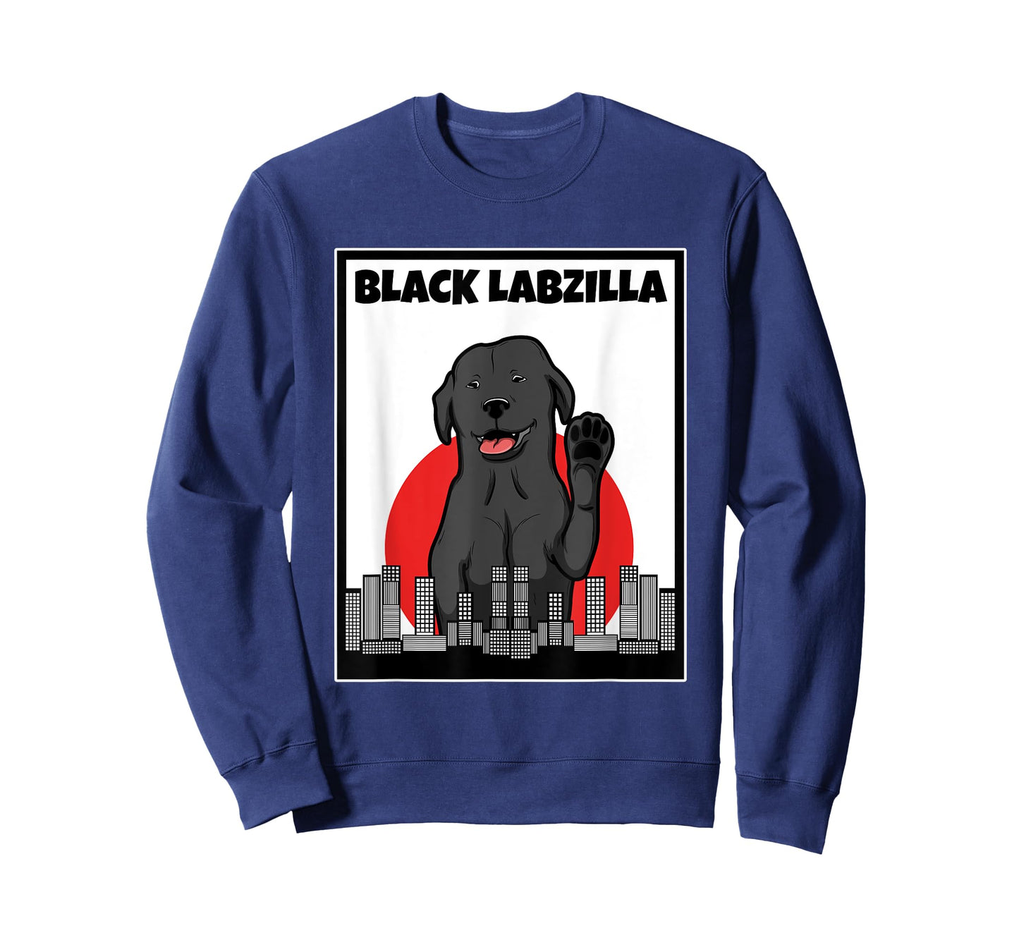 Black labzilla | Funny Lab Labrador Retriever Dogs Trendy T-Shirt