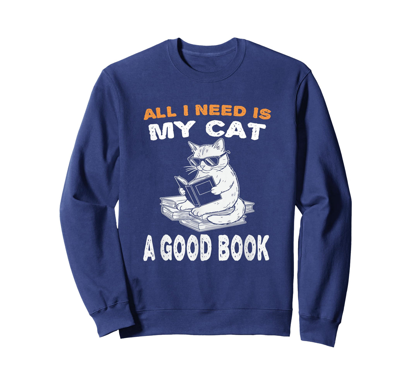 All I Need is My cat and a Good Book to Read for Cats Lovers T-Shirt
