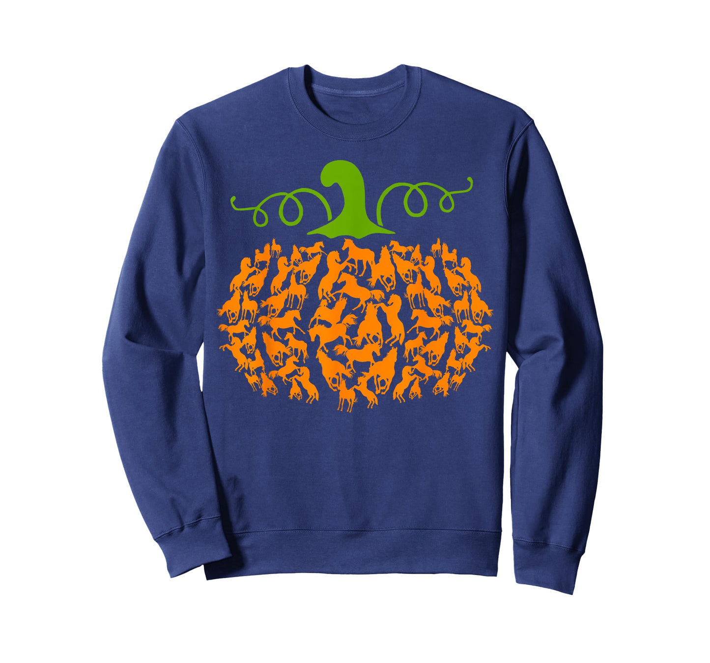 Pumpkin Horse Lover Halloween Costume Girls Women T-Shirt