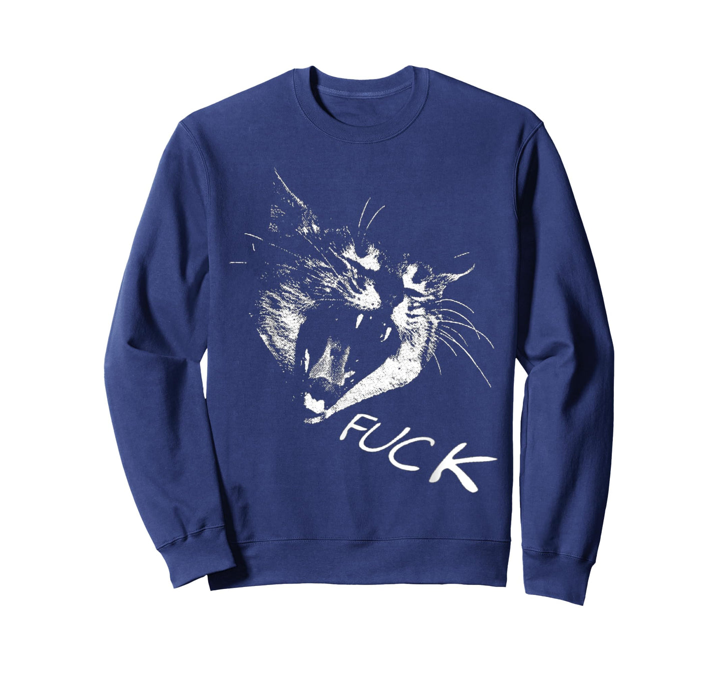 Angry - Screaming Cat - Fuck Yelling Art T-Shirt for Men Women