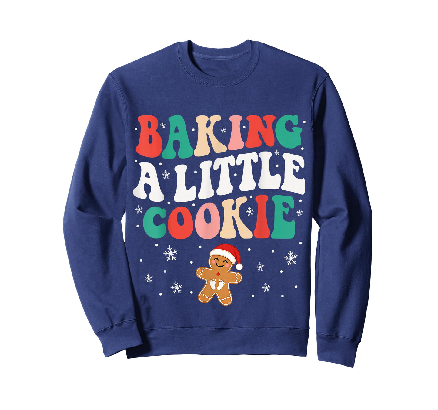 Baking A Little Cookie Christmas Pregnancy Announcement T-Shirt