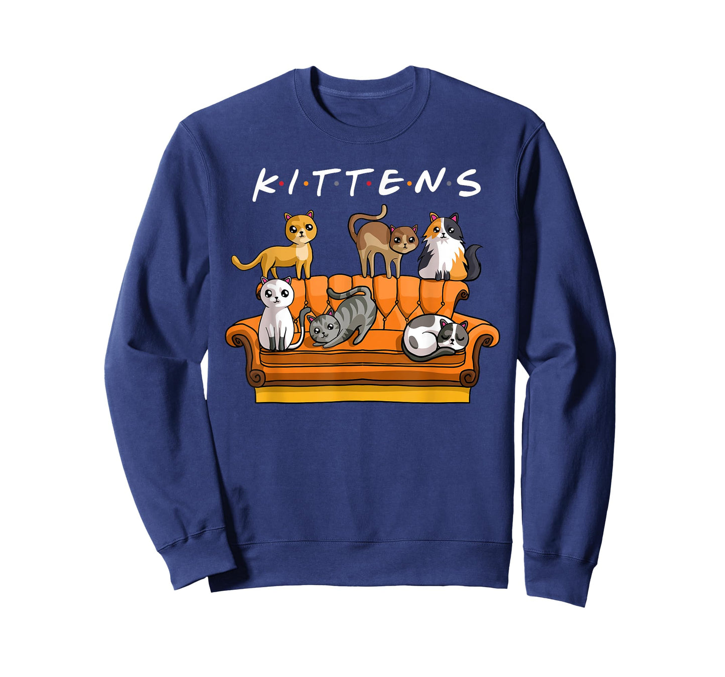 Kittens Funny Cat Sitcom Cute Friends for Cat Kitty Lovers T-Shirt for Men Women Girls Kids