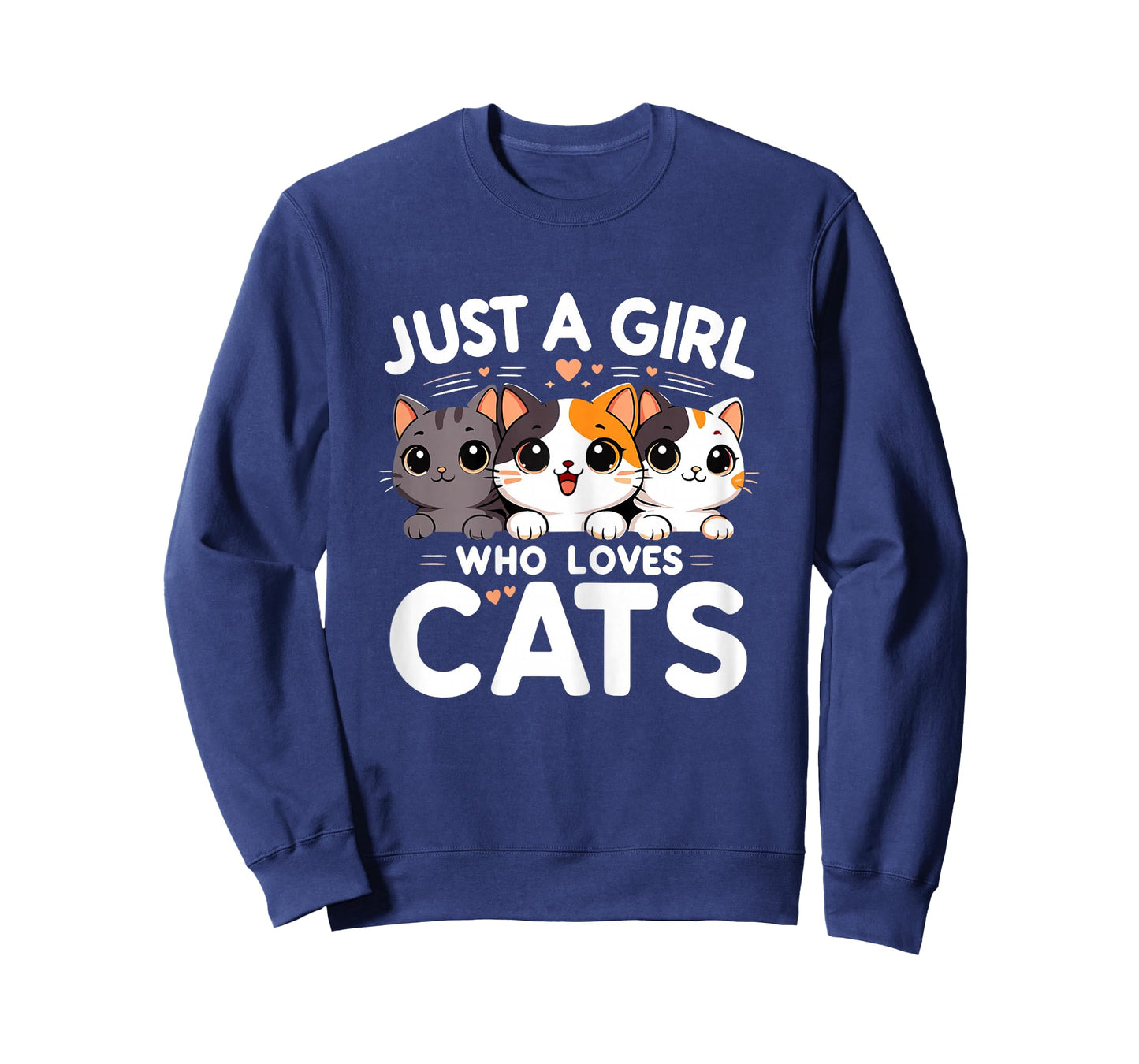 Just a Girl Who Loves Cats Cute Kawaii Kitten T-Shirt