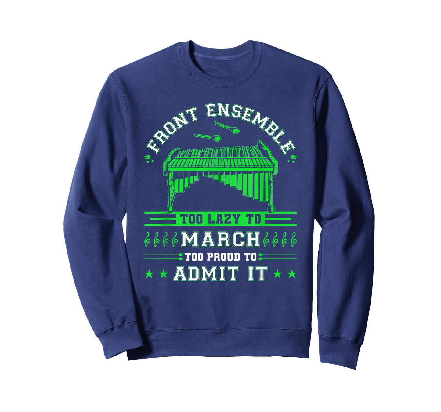 Funny Lazy Front Ensemble Pit Marching Band Quote T-Shirt