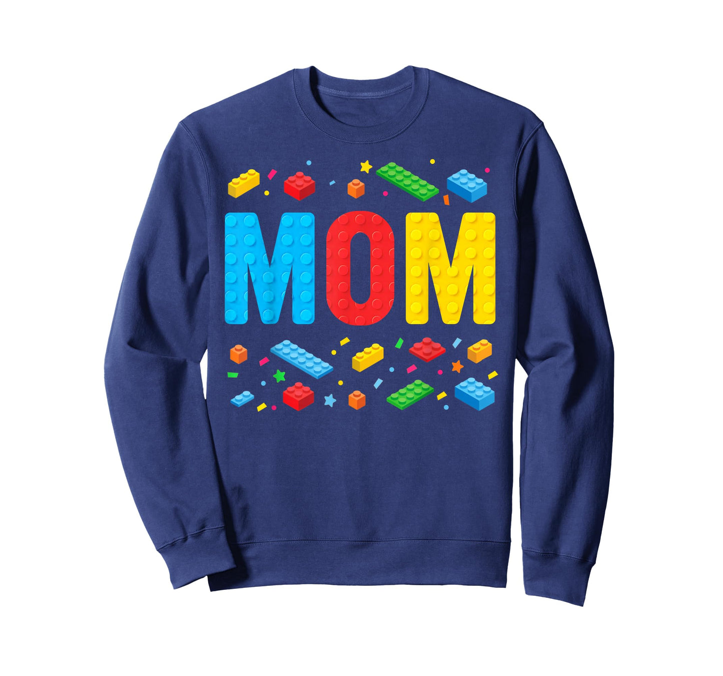Mom Master Builder Building Bricks Blocks Family Mothers Day T-Shirt