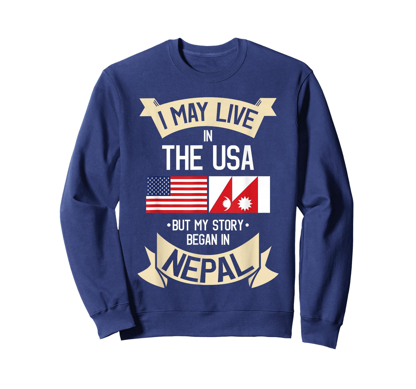 Nepal American Flag USA Nepali Roots Gifts T-Shirt